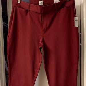 GAP Signature Skinny Ankle size 14 NWT Burgandy